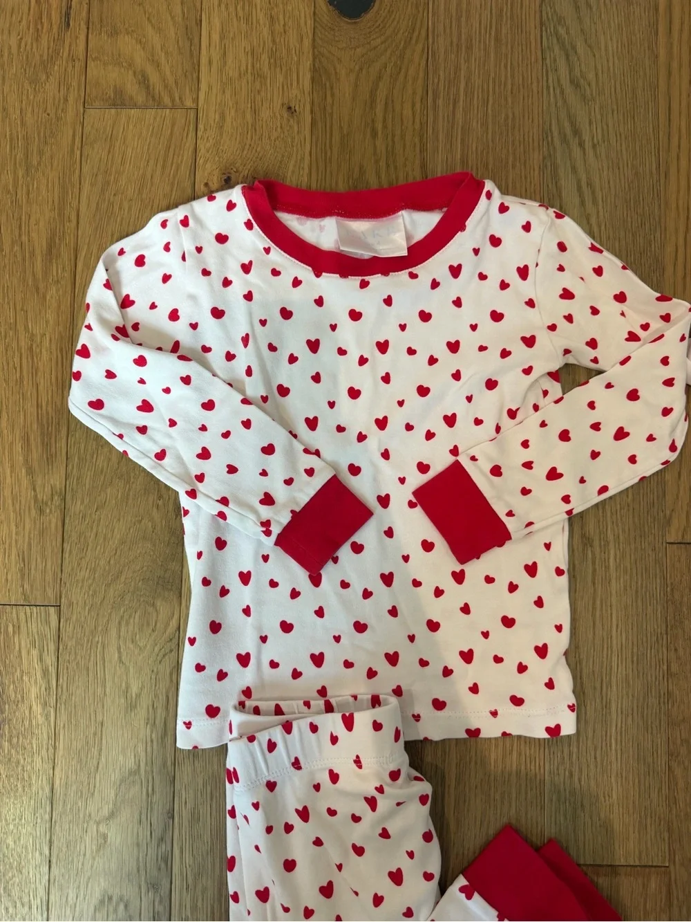 💕 Lake Girls Size 4 Pima Cotton Heart Pajama Bundle – 2 Sets 💕